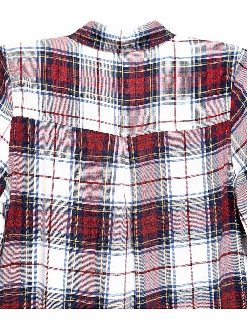 ANTHROPOLOGIE THREAD & SUPPLY Women’s Plaid Flannel Tunic Shirt Dress Size Large - Picture 10 of 11